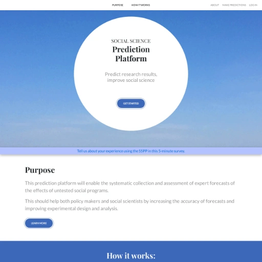 Social Science Prediction Platform